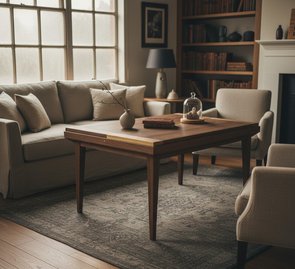 Färdigställd restaurerad möbel