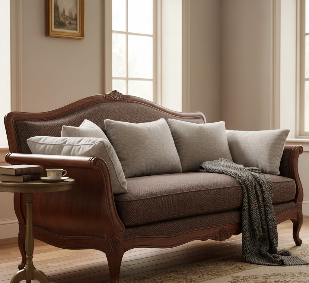 Återställd matbord i ek