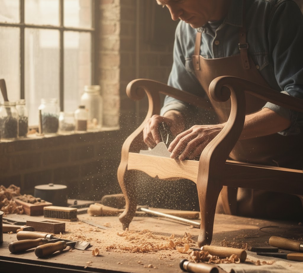 Träbearbetning och slipning